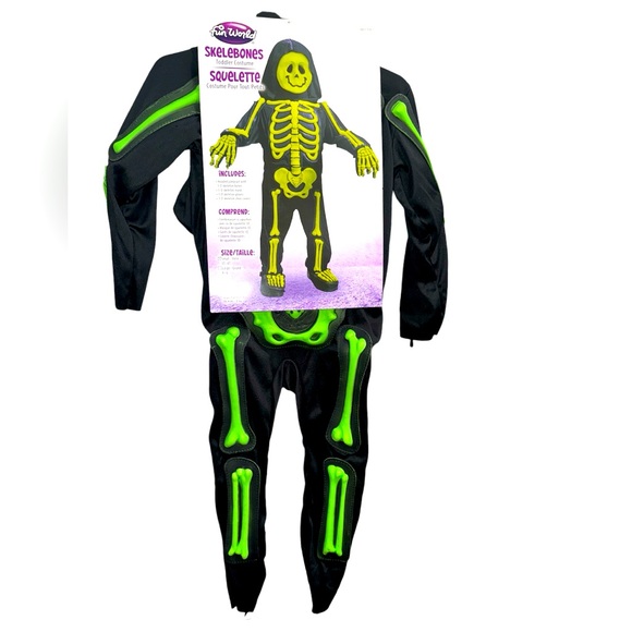 BRANDNEW FUNWORLD SKELEBONS TIDDLER COSTUME - Picture 1 of 3